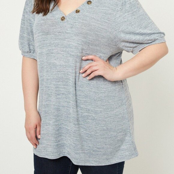 Knit V-neck Top - Picture 7 of 10